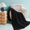 Chunky Blanket Throw – Thick Cozy Knit Blanket for Sofa & Bed