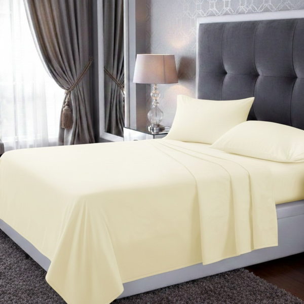 Polycotton Flat Sheet – 22 Colour Options, Soft Easy Care Bed Sheet for Everyday Use