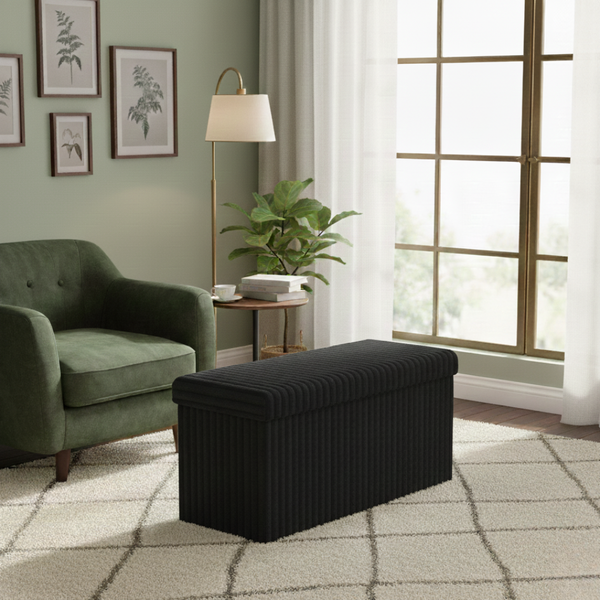 Ribbed Storage BoxStylish Space-Saving Storage for a Neat, Modern Home