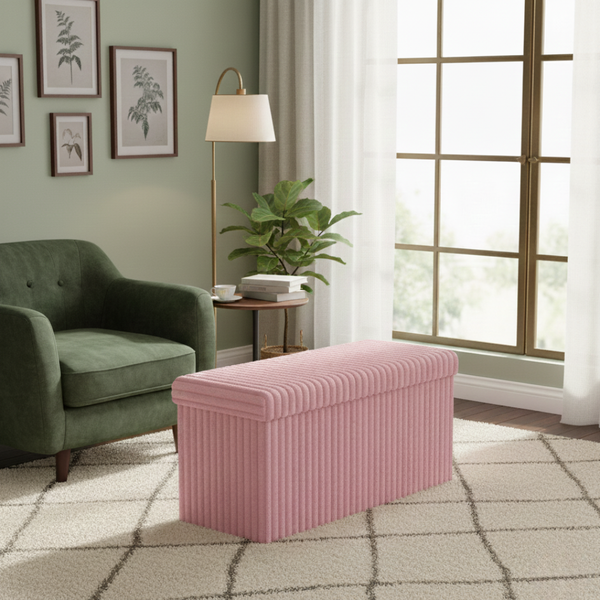 Ribbed Storage BoxStylish Space-Saving Storage for a Neat, Modern Home