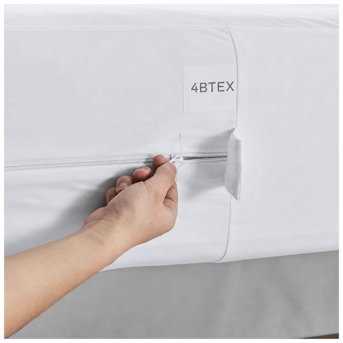 4BTEX mattress encasement fastening detail