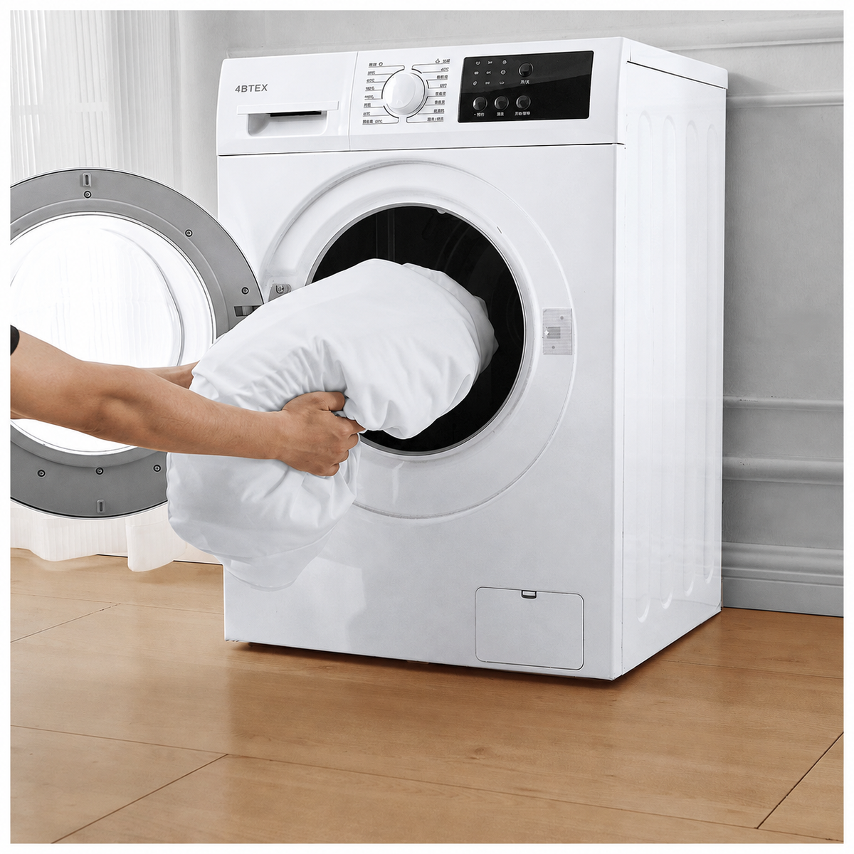 Machine washable mattress encasement