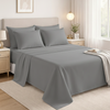 Microfiber Flat Sheet – Ultra Soft Lightweight Bed Sheet, Smooth Finish & Easy Care