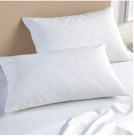 Set of 2 Quilted Pillows – Soft, Fluffy, and Made for Peaceful Sleep