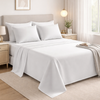 Microfiber Flat Sheet – Ultra Soft Lightweight Bed Sheet, Smooth Finish & Easy Care
