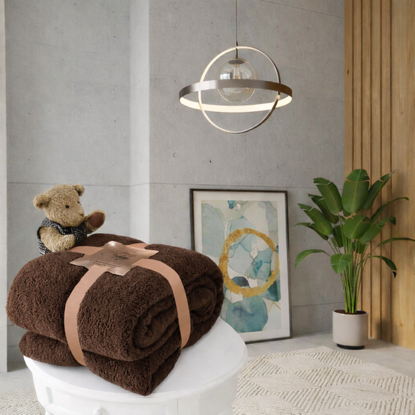 Teddy Fleece Blanket Throw – Soft Cozy Plush Sofa & Bed Blanket