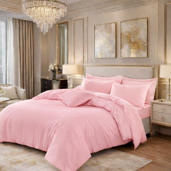 Polycotton Plain Duvet Cover Set | Soft, Breathable & Easy Care Bedding | All Sizes