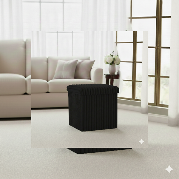 Ribbed Storage BoxStylish Space-Saving Storage for a Neat, Modern Home