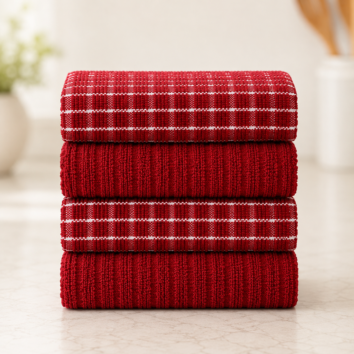4B Everyday Terry Tea Towels – Pack of 8