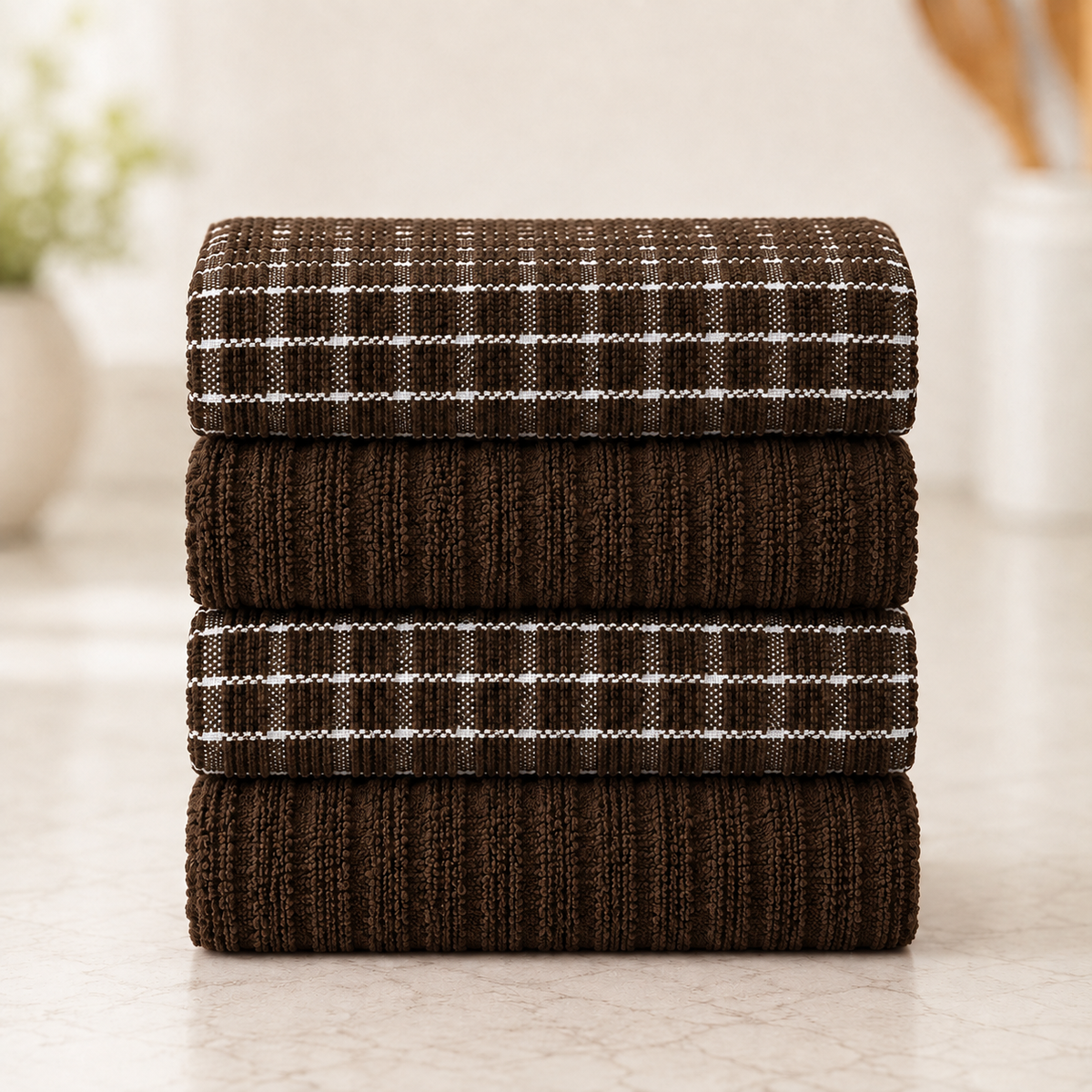 4B Everyday Terry Tea Towels – Pack of 8