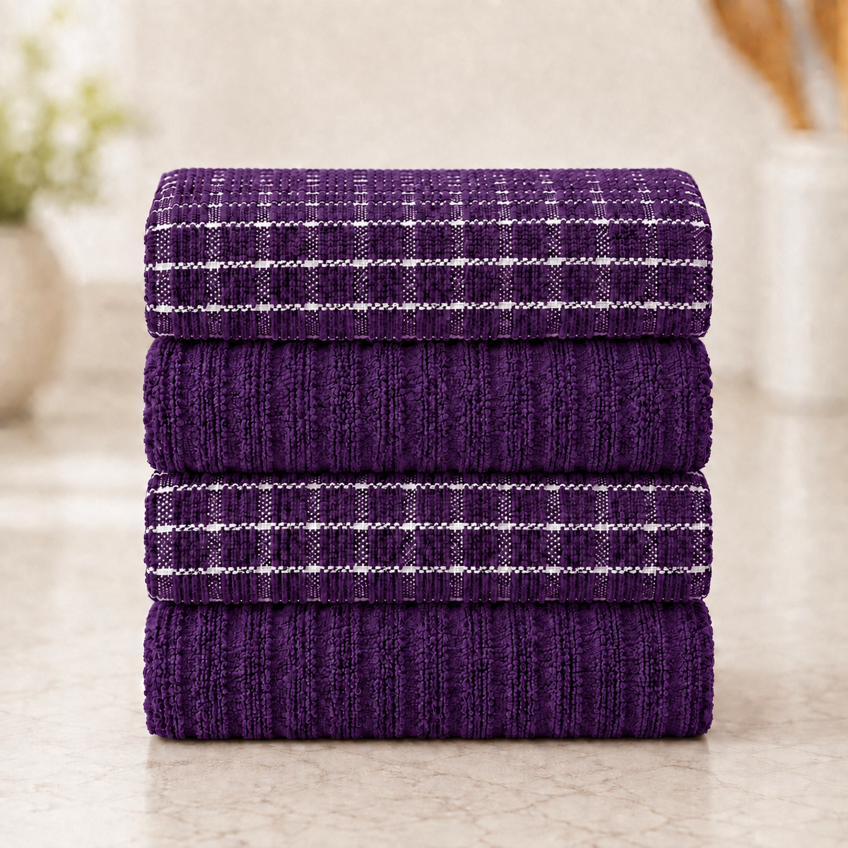 4B Everyday Terry Tea Towels – Pack of 8