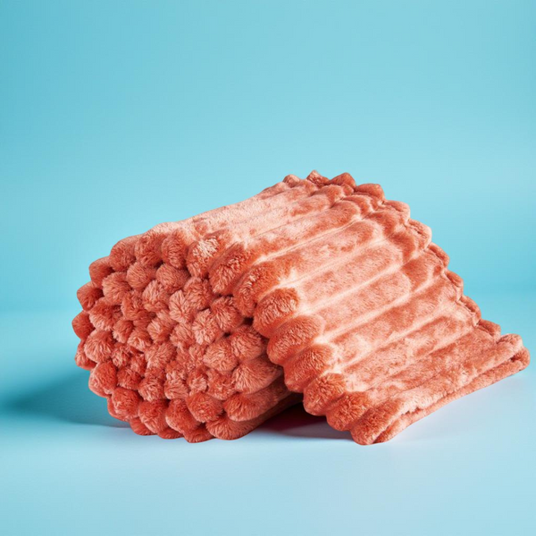 Chunky Blanket Throw – Thick Cozy Knit Blanket for Sofa & Bed