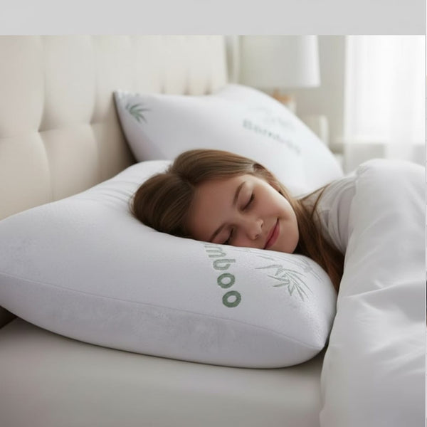 Luxury Bamboo Pillow | Smooth, Breathable Sleep Comfort