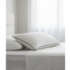 Pack of 2 White Stripe Pillow Pair with Black Piping – Perfect for Home Decor & Sleep