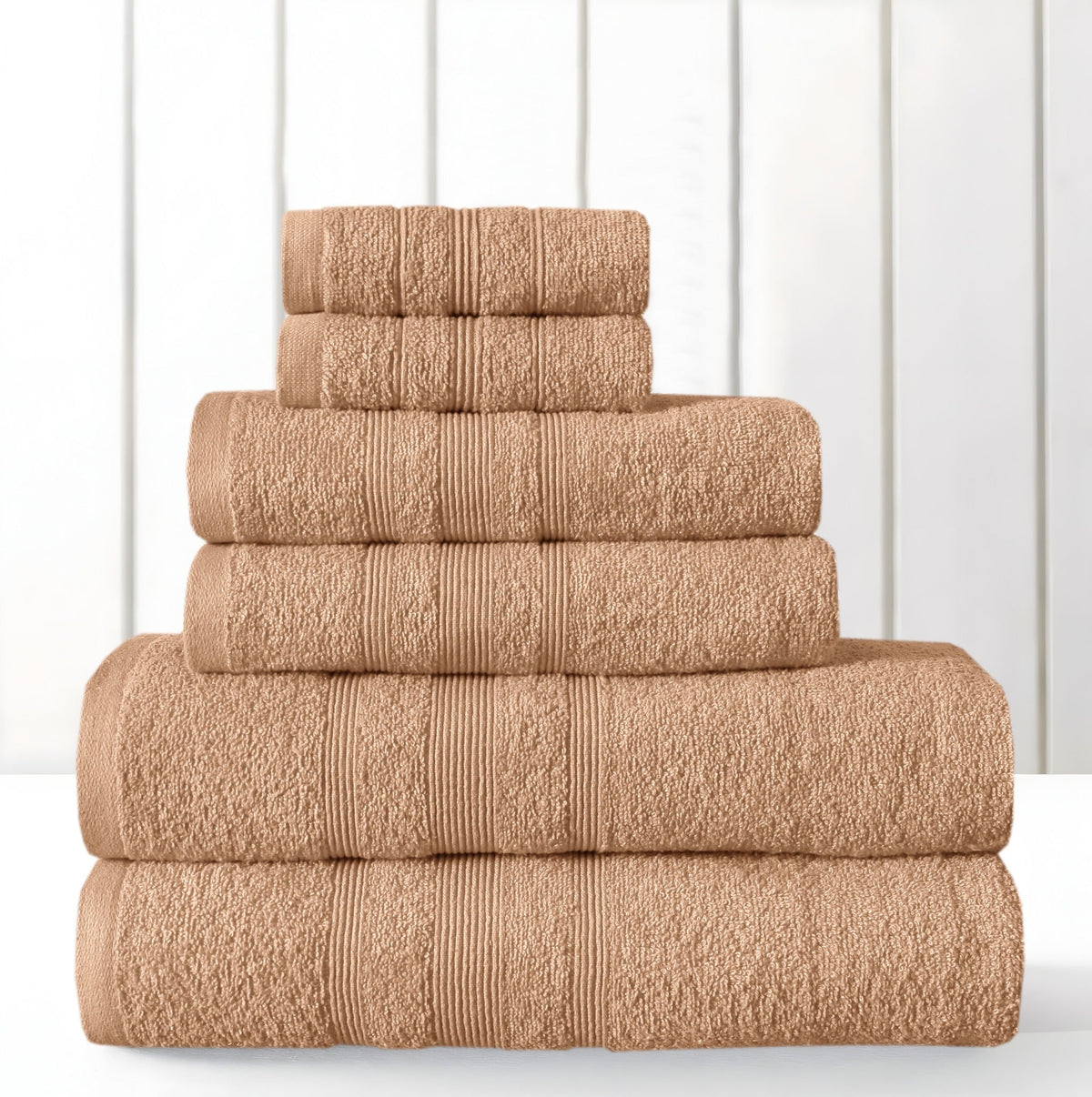 Mink cotton towel set pack of 10 lifestyle image