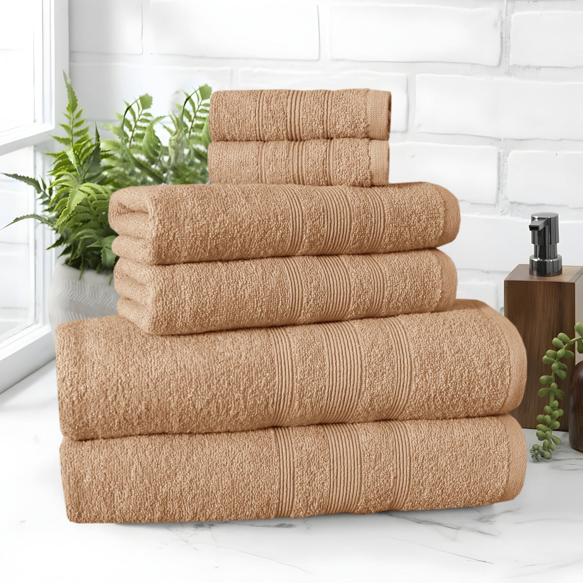 Mink cotton towels pack of 10 bathroom image