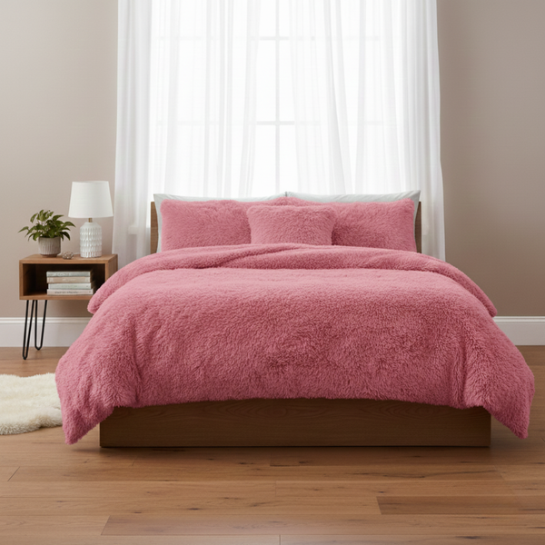 Alaska Long Fur Fleece Duvet CoverUltra-Soft, Cozy Warmth for Luxurious Winter Comfort