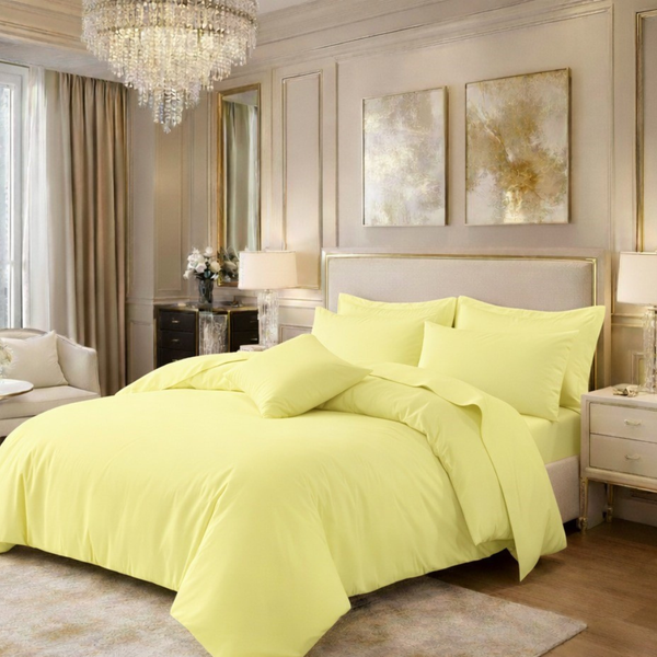 Polycotton Plain Duvet Cover Set | Soft, Breathable & Easy Care Bedding | All Sizes