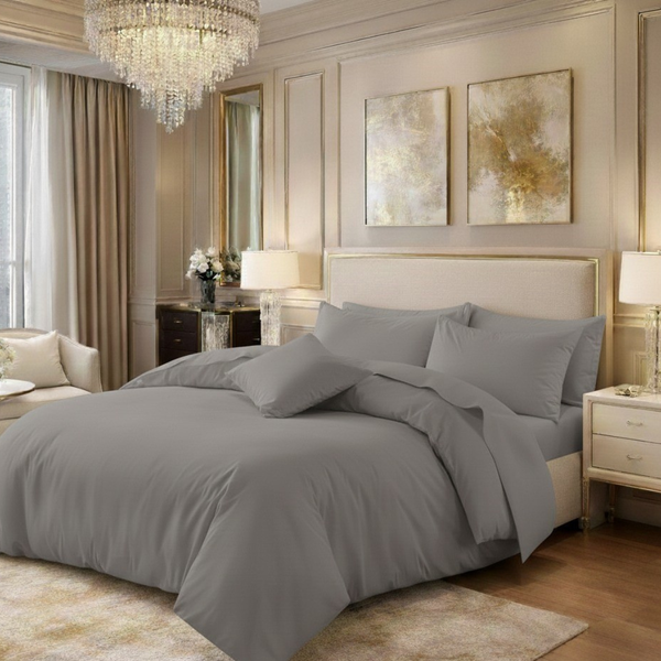 Polycotton Plain Duvet Cover Set | Soft, Breathable & Easy Care Bedding | All Sizes