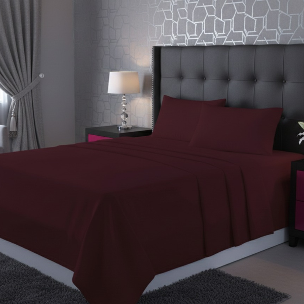 Polycotton Flat Sheet – 22 Colour Options, Soft Easy Care Bed Sheet for Everyday Use
