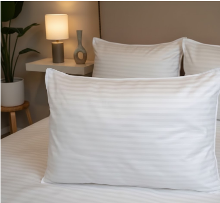 Pack of 2 BHS Stripe Pillows – Soft, Stylish, and Perfect for Cozy Sleep