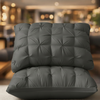 Soft Tufted Decorative Bed Pillow (1 Pillow) Elegant Comfort & Textured Style for a Beautifully Dressed Bed