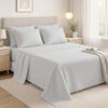 Microfiber Flat Sheet – Ultra Soft Lightweight Bed Sheet, Smooth Finish & Easy Care