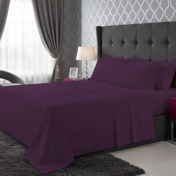 Polycotton Flat Sheet – 22 Colour Options, Soft Easy Care Bed Sheet for Everyday Use