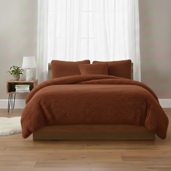 Alaska Long Fur Fleece Duvet CoverUltra-Soft, Cozy Warmth for Luxurious Winter Comfort