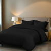 Stripe Duvet Cover Set – Luxury Satin Stripe Bedding, Soft Smooth & Hotel Quality