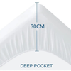Waterproof Bamboo Mattress ProtectorCooling, Breathable Comfort with Secure Deep Fit