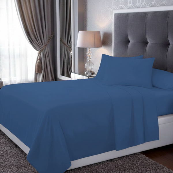 Polycotton Flat Sheet – 22 Colour Options, Soft Easy Care Bed Sheet for Everyday Use
