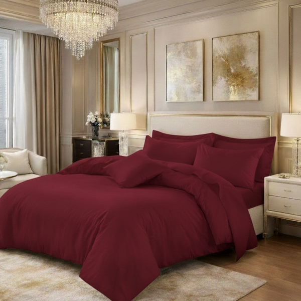 Polycotton Plain Duvet Cover Set | Soft, Breathable & Easy Care Bedding | All Sizes