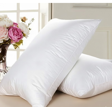Set of 2 Premium Duck Feather Pillows – Cozy, Soft, and Restful Nights