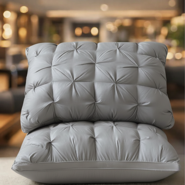 Soft Tufted Decorative Bed Pillow (1 Pillow) Elegant Comfort & Textured Style for a Beautifully Dressed Bed