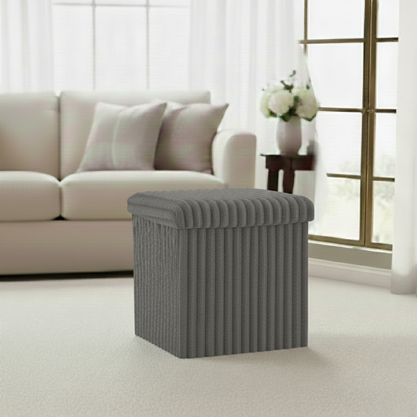 Ribbed Storage BoxStylish Space-Saving Storage for a Neat, Modern Home