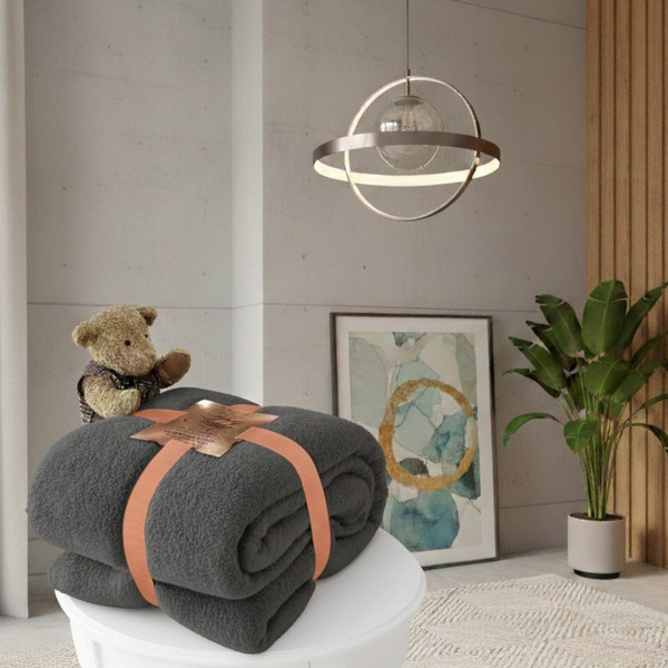 Teddy Fleece Blanket Throw – Soft Cozy Plush Sofa & Bed Blanket