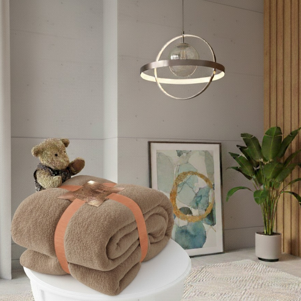 Teddy Fleece Blanket Throw – Soft Cozy Plush Sofa & Bed Blanket