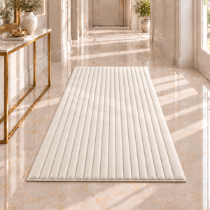 4BTEX Ribbed Stripe Rug – 6 Colours, 3 Sizes