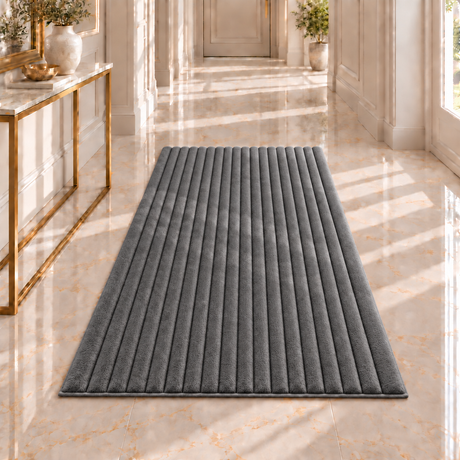 4BTEX Ribbed Stripe Rug – 6 Colours, 3 Sizes