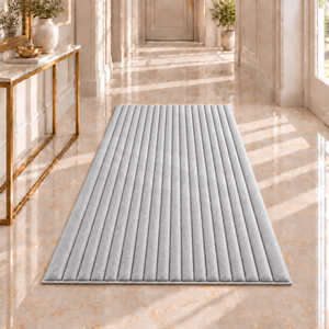 4BTEX Ribbed Stripe Rug – 6 Colours, 3 Sizes