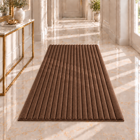 4BTEX Ribbed Stripe Rug – 6 Colours, 3 Sizes