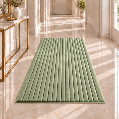 4BTEX Ribbed Stripe Rug – 6 Colours, 3 Sizes
