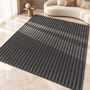 4BTEX Ribbed Stripe Rug – 6 Colours, 3 Sizes