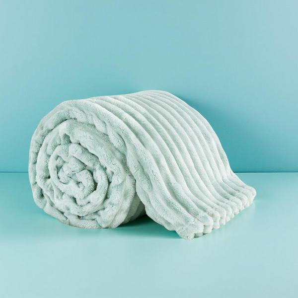 Chunky Blanket Throw – Thick Cozy Knit Blanket for Sofa & Bed