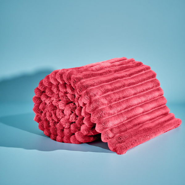 Chunky Blanket Throw – Thick Cozy Knit Blanket for Sofa & Bed