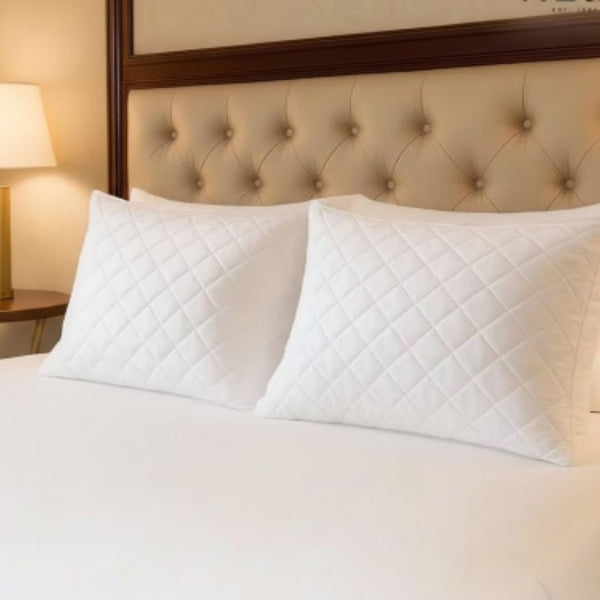 Set of 2 Quilted Pillows – Soft, Fluffy, and Made for Peaceful Sleep