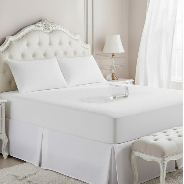 Terry Towel Mattress Protector – Waterproof & Absorbent Bed Cover