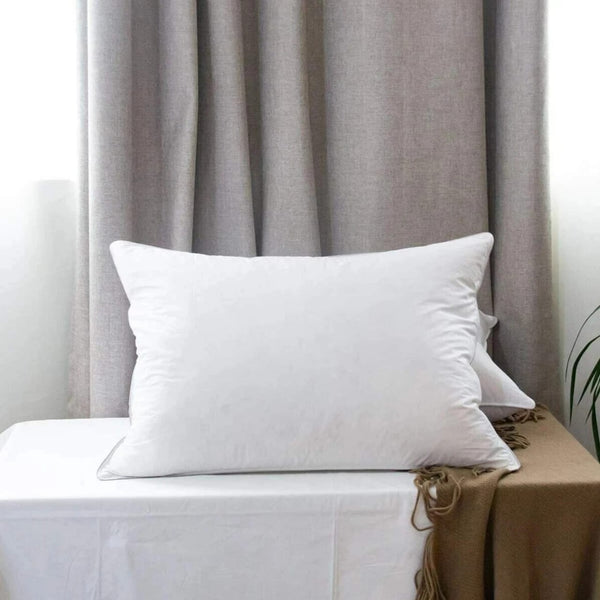 Set of 2 Premium Duck Feather Pillows – Cozy, Soft, and Restful Nights