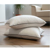 Pack of 2 White Stripe Pillow Pair with Black Piping – Perfect for Home Decor & Sleep